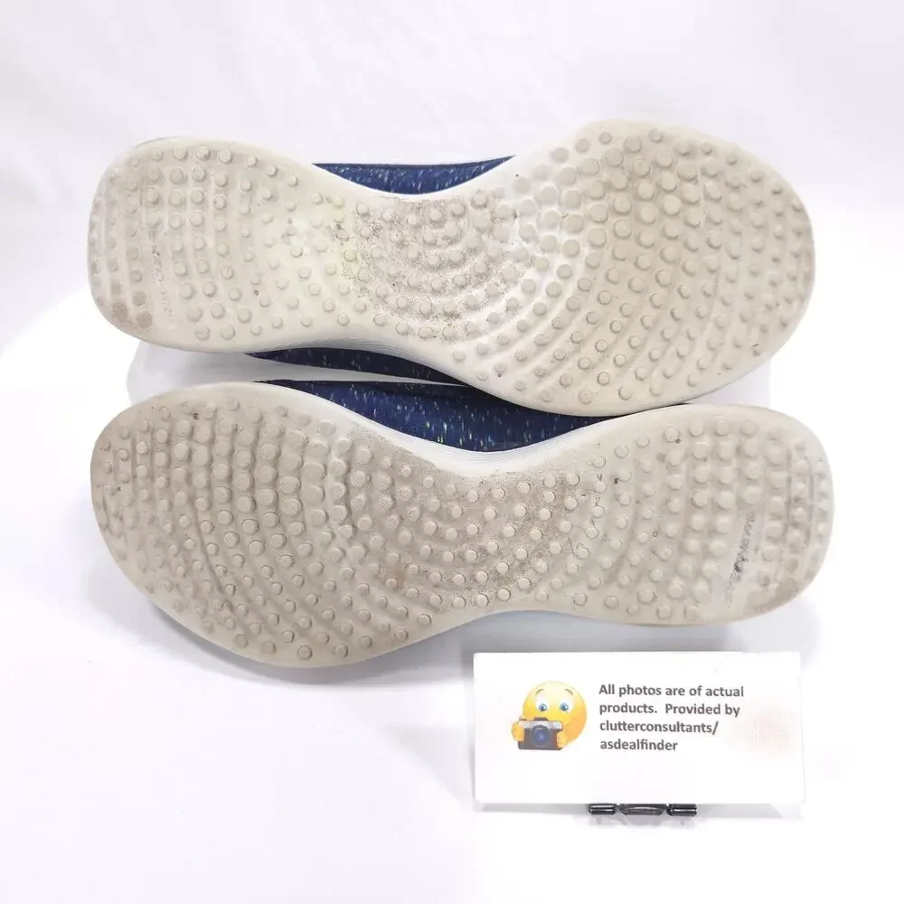 Skechers Microburst Slip On Walking Athletic Shoe Womens Size 8 104077 Blue